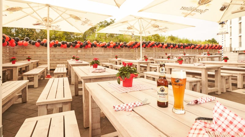 Biergarten (Nordtribüne, outdoor), BayArena