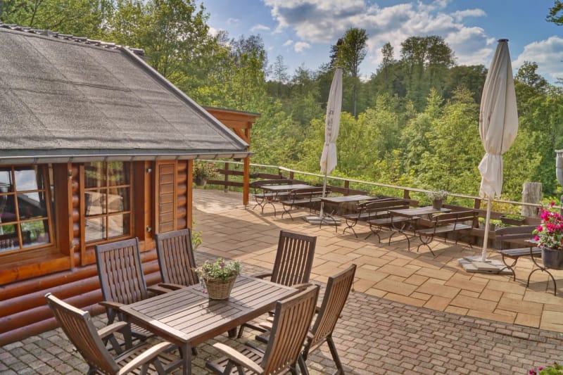Außenbereich/Terrasse, Brilons Kurparkhütte