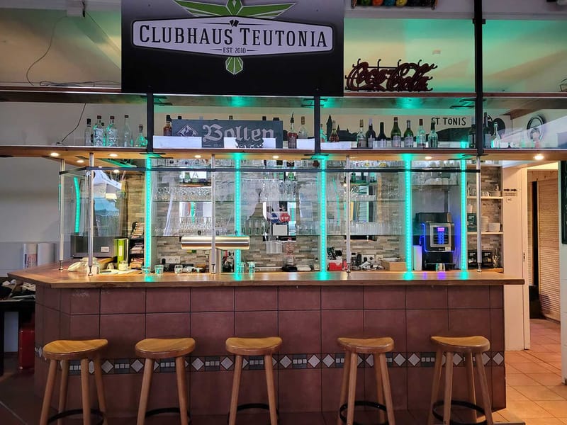 Thekenbereich, Clubhaus Teutonia