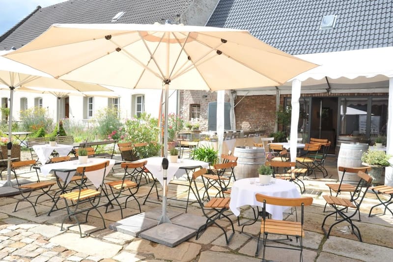 Terrasse, Gut Hermeshof
