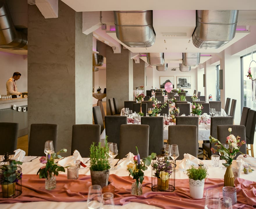 Obergeschoss-Saal, Küppersmühle Restaurant in Duisburg