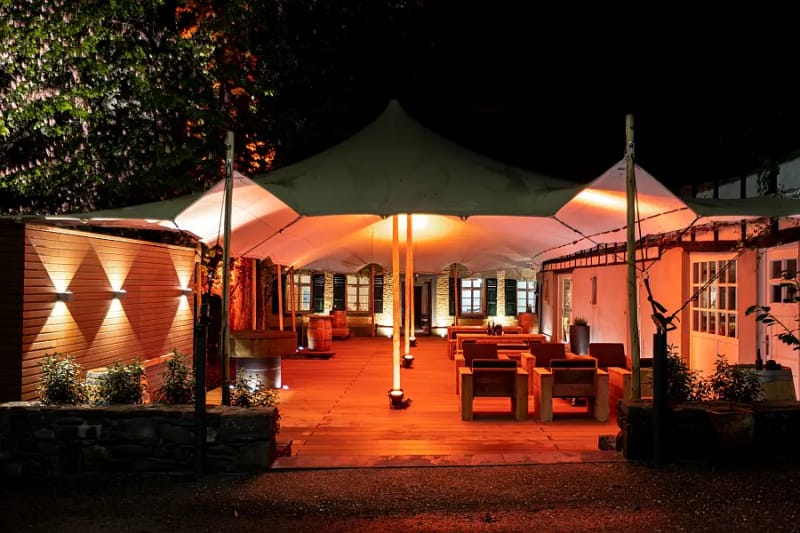 Außenterrasse, Kupfersiefer Mühle