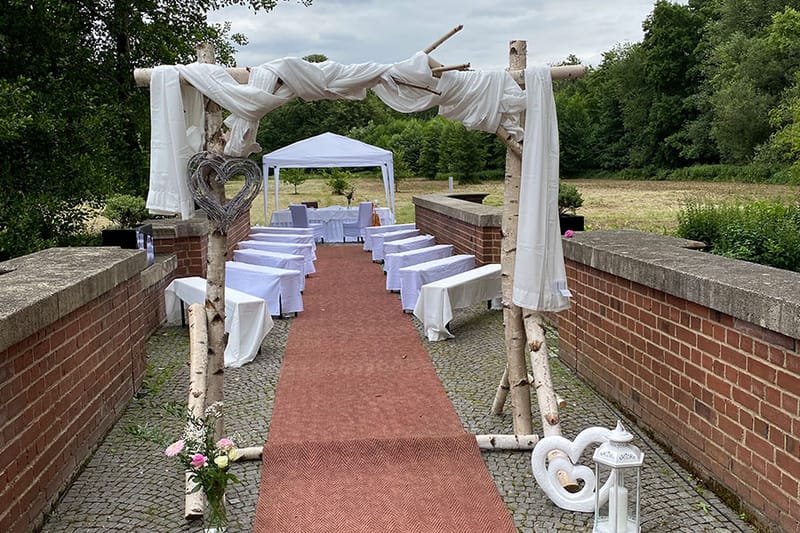 Terrasse, Burg Lüttinghof