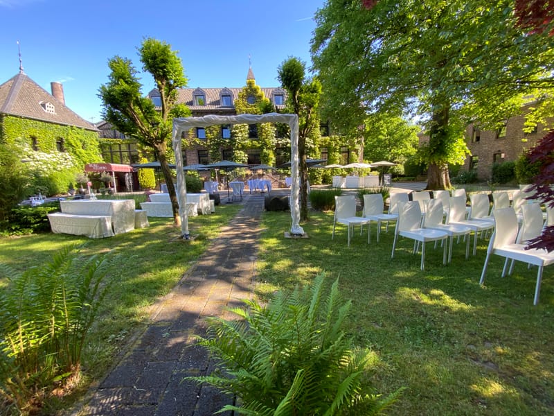 Burggarten und Innenhof, Burg Wegberg