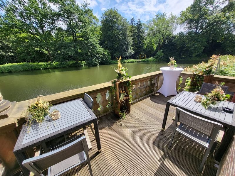 Terrasse, Wasserschloss Wittringen