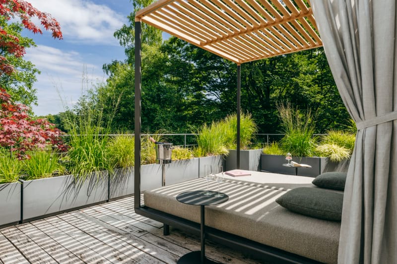 Terrasse, Diepeschrather Mühle