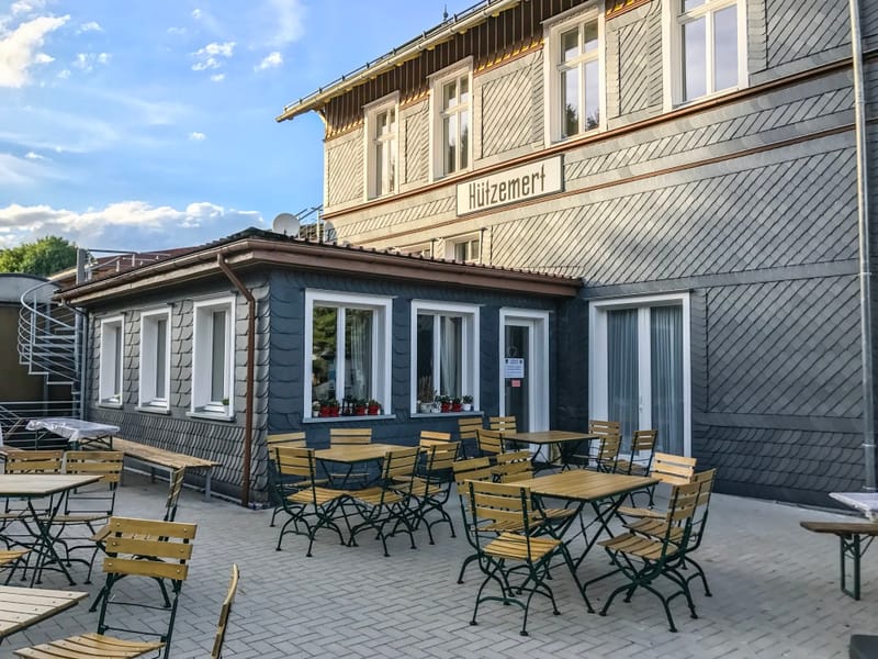Terrasse, Treffpunkt Alter Bahnhof Hützemert