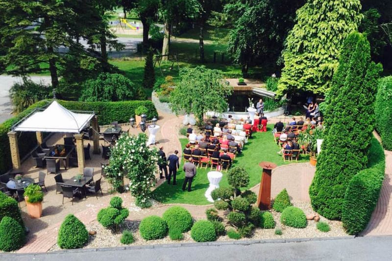 Terrasse und Garten, Landhaus Günther
