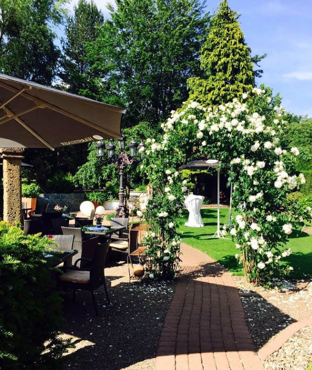 Terrasse und Garten, Landhaus Günther