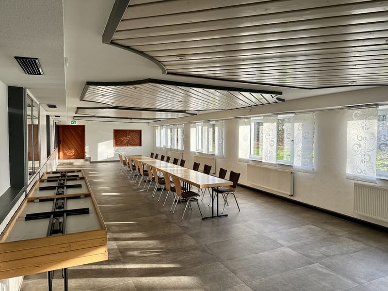 Hallenanbau, Schützenhalle Benhausen