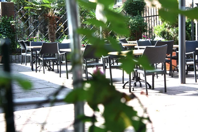 Biergarten, Restaurant Wildrose (Festsaal)